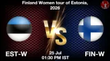 EST-W vs FIN-W Dream11 Prediction - <small>Sat, 25 Jul 01:30 PM IST</small>