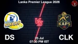 DS vs CLK Dream11 Prediction, Preview & Updates - <small>Sat, 25 Jul 07:30 PM IST</small>