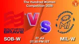 SOB-W vs MIL-W Dream11 Prediction - <small>Mon, 27 Jul 07:30 PM IST</small>
