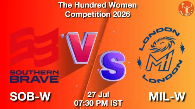 SOB-W vs MIL-W Match Previews and Cricket Tips