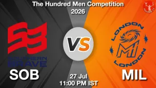 SOB vs MIL - The Hundred