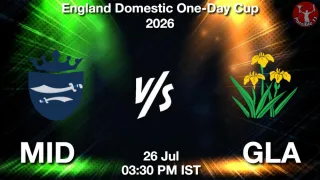 MID vs GLA - England Domestic