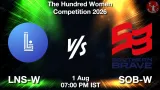 LNS-W vs SOB-W Dream11 Prediction - <small>Sat, 01 Aug 07:00 PM IST</small>