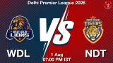 WDL vs NDT Dream11 Prediction, Preview & Updates - <small>Sat, 01 Aug 07:00 PM IST</small>