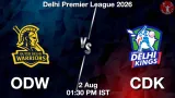 ODW vs CDK Dream11 Prediction, Preview & Updates - <small>Sun, 02 Aug 01:30 PM IST</small>