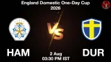 HAM vs DUR Dream11 Prediction, Preview & Updates - <small>Sun, 02 Aug 03:30 PM IST</small>