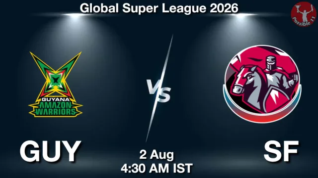 GUY vs SF Match Previews and Cricket Tips