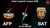 AFP vs BAT Dream11 Prediction, Preview & Updates - <small>Mon, 03 Aug 01:00 PM IST</small>