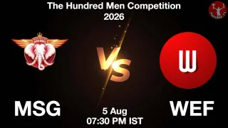 MSG vs WEF MSG vs WEF - The Hundred