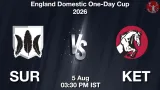 SUR vs KET Dream11 Prediction, Preview & Updates - <small>Wed, 05 Aug 03:30 PM IST</small>