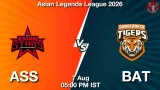 ASS vs BAT Dream11 Prediction, Preview & Updates - <small>Fri, 07 Aug 05:00 PM IST</small>