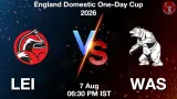 LEI vs WAS Dream11 Prediction, Preview & Updates - <small>Fri, 07 Aug 06:30 PM IST</small>