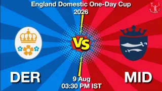 DER vs MID - England Domestic
