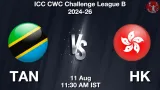 TAN vs HK Dream11 Prediction, Preview & Updates - <small>Tue, 11 Aug 11:30 AM IST</small>