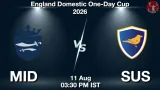 MID vs SUS Dream11 Prediction, Preview & Updates - <small>Tue, 11 Aug 03:30 PM IST</small>