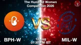 BPH-W vs MIL-W Dream11 Prediction - <small>Wed, 12 Aug 07:30 PM IST</small>