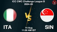 ITA vs SIN Match Preview, Picture