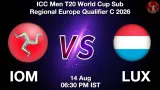 IOM vs LUX Dream11 Prediction, Preview & Updates - <small>Fri, 14 Aug 06:30 PM IST</small>