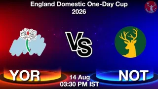 YOR vs NOT - England Domestic