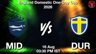MID vs DUR - England Domestic
