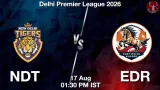 NDT vs EDR Dream11 Prediction, Preview & Updates - <small>Mon, 17 Aug 01:30 PM IST</small>