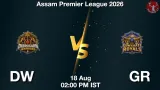 DW vs GR Dream11 Prediction, Preview & Updates - <small>Tue, 18 Aug 02:00 PM IST</small>