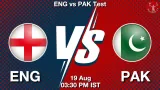 ENG vs PAK Dream11 Prediction, Preview & Updates - <small>Wed, 19 Aug 03:30 PM IST</small>