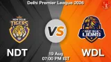 NDT vs WDL Dream11 Prediction, Preview & Updates - <small>Wed, 19 Aug 07:00 PM IST</small>