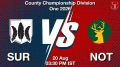 SUR vs NOT Match Preview, Picture