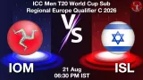 IOM vs ISL Dream11 Prediction, Preview & Updates - <small>Fri, 21 Aug 06:30 PM IST</small>