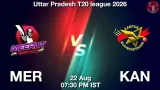 MER vs KAN Dream11 Prediction, Preview & Updates - <small>Sat, 22 Aug 07:30 PM IST</small>