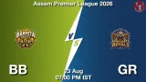 BB vs GR Dream11 Prediction, Preview & Updates - <small>Sun, 23 Aug 07:00 PM IST</small>