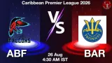 ABF vs BAR Dream11 Prediction, Preview & Updates - <small>Wed, 26 Aug 04:30 AM IST</small>