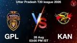 GPL vs KAN Dream11 Prediction, Preview & Updates - <small>Wed, 26 Aug 03:00 PM IST</small>