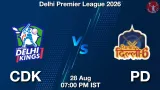 CDK vs PD Dream11 Prediction, Preview & Updates - <small>Fri, 28 Aug 07:00 PM IST</small>