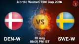 DEN-W vs SWE-W Dream11 Prediction - <small>Fri, 28 Aug 08:00 PM IST</small>