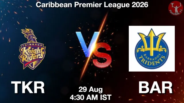 TKR vs BAR ड्रीम11 भविष्यवाणी, फैंटेसी क्रिकेट टीम - 29 अगस्त 2026