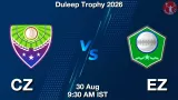 CZ vs EZ Dream11 Prediction, Preview & Updates - <small>Sun, 30 Aug 09:30 AM IST</small>