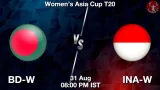 BD-W vs INA-W Dream11 Prediction - <small>Mon, 31 Aug 08:00 PM IST</small>