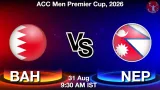 BAH vs NEP Dream11 Prediction, Preview & Updates - <small>Mon, 31 Aug 09:30 AM IST</small>
