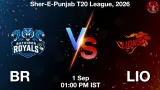 BR vs LIO Dream11 Prediction, Preview & Updates - <small>Tue, 01 Sep 01:00 PM IST</small>