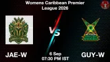 JAE-W vs GUY-W Dream11 Prediction - <small>Sun, 06 Sep 07:30 PM IST</small>