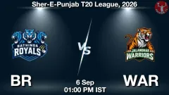 BR vs WAR Match Preview, Picture