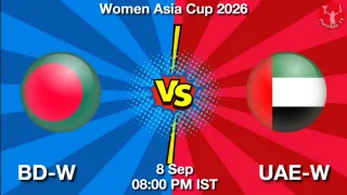 BD-W vs UAE-W - Women Asia
