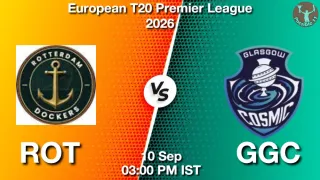 ROT vs GGC ROT vs GGC - European T20