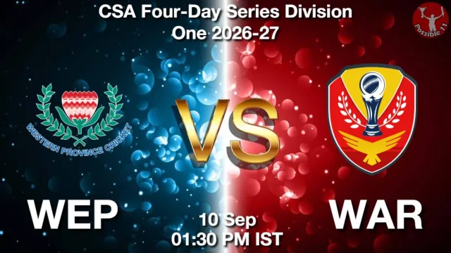 WEP vs WAR Match Previews and Cricket Tips