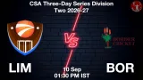 LIM vs BOR Dream11 Prediction, Preview & Updates - <small>Thu, 10 Sep 01:30 PM IST</small>