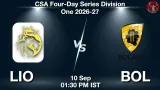 LIO vs BOL Dream11 Prediction, Preview & Updates - <small>Thu, 10 Sep 01:30 PM IST</small>