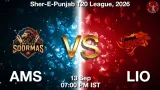 AMS vs LIO Dream11 Prediction, Preview & Updates - <small>Sun, 13 Sep 07:00 PM IST</small>