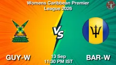 GUY-W vs BAR-W Match Preview, Picture